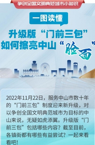 一圖讀懂 | 升級版“門前三包”如何擦亮中山“臉面”？
